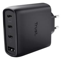 MOBILE CHARGER WALL MAXO 65W/4-PORT GAN BLACK 26067 TRUST|26067
