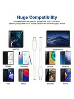 USB C iki 3,5 mm ausinių lizdo adapteris, 1-2 paketai USB C prie Aux Audio Dongle kabelio laidas, suderinamas su iPhone 15/15 Pro/Pro Max/Plus, Galaxy S23 S24 Ultra-White, White