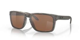 Oakley Holbrook XL woodgrain Prizm tungsten polarized akiniai