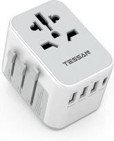 TESSAN Travel Plug Adapter Worldwide 4 USB + 1 AC. EU, USA, UK, Thailand, Australia.