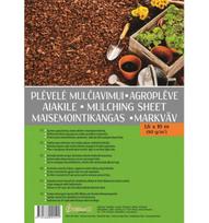 Mulčiavimo plėvelė Sėklos LT ruda 1,6 x 10 m (80 g/m²)