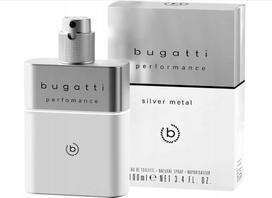 Sirowa BUGATTI Performance Silver Metal Woda toaletowa dla mężczyzn 100 ml | 573155 | 4051395413155
