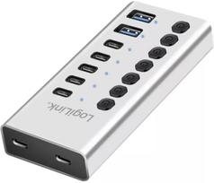 LogiLink Hub USb3.2 Gen1 7 ports USB-A/C, on/off switch | UA0447 | 4052792076851
