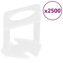 vidaXL Plytelių išlyginimo spaustukai, 2500vnt., 1,5mm