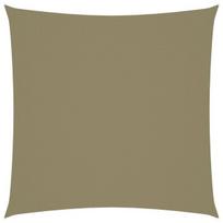 vidaXL Uždanga nuo saulės, smėlio, 3x3m, oksfordo audinys, kvadratinė, Kreminė spalva