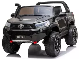 Dvivietis vaikiškas elektromobilis Toyota Hilux PA0250, 24 V, 4 × 90 W, juodas