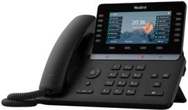 Yealink -SIP-T85W, IP telefonas, juodas, laidinis ir belaidis ragelis, stalinis, 1000 įrašų, mygtukai
