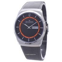Skagen Melbye titano dėklas su tinkleliu SKW6007 vyriškas laikrodis pilka