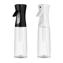 Aukšto slėgio aliejaus purškimo butelis maisto ruošimui ir kepsniams – alyvuogių aliejaus purškiklis virtuvei ir riebalų mažinimui. Oil spray bottle 200ml; black; PP juoda