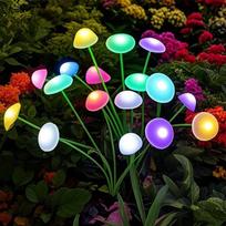 Saulės LED Medūzos Siūbuojantys Šviestuvai Sodo Dekoracija Vandeniui Atsparus Lauko Saulės Takelio Šviestuvas Terasai Balkonui Kiemui Gėlynui Warm-6Led-1PC
