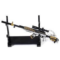 PlayerUnknown's Battlegrounds AKM 98K Metalinis ginklo modelis Raktų pakabukas - 12cm Vištienos žaidimo pakabukas Dovana