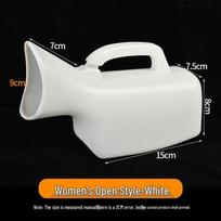 Elderly Adult Urinal with Lid: Unisex Bedpan/Night Pot