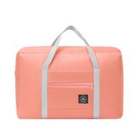 Large Foldable Pull-Handle Storage Bag for Travel and Organization rožinė