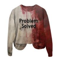 Unisex Hoodie Bloodstain Print Helovinas Haunted House Cosplay Virvelė su gobtuvu su kišeninėmis ilgomis rankovėmis Laisvas gobtuvas XL