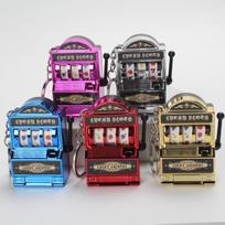 Retro lošimo automato raktų pakabukas žaislas pakabukas Fruit Machine - Electroplated Rose Red
