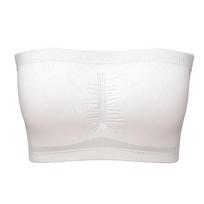 Didelio dydžio dvigubo sluoksnio be petnešėlių bandeau liemenėlė su nuimamomis pagalvėlėmis - Moteriški nematomi apvyniojami krūtinės apatiniai 5XL violetinė