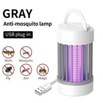 Elektros šoko USB uodų naikinimo lempa Vabzdžių gaudyklė Nešiojama tyli apsauga nuo uodų šviesa namams, sodui, kempingui, laukui, zaperis USB direct plug White