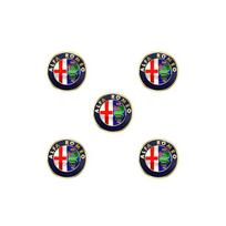 Skirta Alfa Romeo 11mm 14mm Aliuminio Metalinės Automobilio Raktų Emblemos Lipdukai Skirta Alfa Romeo Giulietta GT 159 147 156 Mito Brera Giulia F1 St 11mm