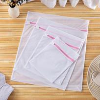 Storas smulkus tinklelis skalbinių maišelių rinkinys: Dideli megztinių, liemenėlių ir apatinio trikotažo skalbimo maišeliai Mini 23*30cm rožinė
