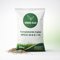 Viskas Vejai greito veikimo vejos trąšos  NPK(S) 18-8-8 (+14)