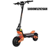 X5 Elektrinis paspirtukas 6000W60V40V Dviguba pakaba Amortizacija Didžiausias greitis 95 km/h 11 colių Didžiausia rida 90 km Be kelio X5=5000w 52v 26ah-tt**