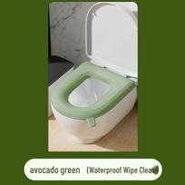 High-Foam EVA Waterproof Washable Toilet Seat Cover - Universal for All Seasons avokado žalia spalva