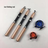 Portable Ice Fishing Rod, Winter Greenhouse Fishing Tackle Small Ice Fishing Reel