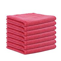 Absorbentūs mikropluošto skudurėliai: Virtuviniai skudurėliai, šveitimo kempinėlės ir automobiliniai rankšluosčiai 30x30cm (100% Polyester) persiko rausvos spalvos