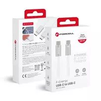 Forcell F-Energy ACYH23 data transfer and charging cable | USB-C to USB-C | QC 4.0, PD | 60W | 1.2m | white