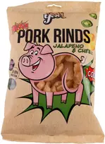 Ou Yes! Pork rinds with cheese and jalapeno flavor, 60g