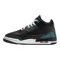 Air Jordan 3 Retro GS Moto Vaikiški Sportbačiai Juodi Hiper-žadeitinis Baltas FV5437-001 36.5