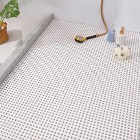 Neslystantis, vandeniui atsparus vonios grindų kilimėlis: Individualus pjovimas ir sujungimas tualeto ir dušo patalpoms 110g Standard 30*30cm balta