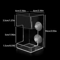 Acrylic Automatic Fish Feeder Tube for Tropical Ornamental Guppy Aquariums