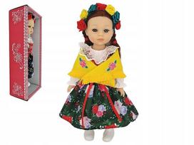 Lėlė tautiniu kostiumu, 38 cm, su garsais