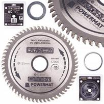 Pjovimo diskas medienai Powermat 125x22.2mm, 60 dantų