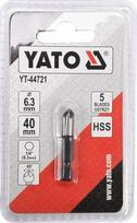 Yato metalo praėjimo freza 6,3 mm Hex