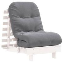 Futono sofa-lova su čiužiniu, balta, 60x206x11cm, pušis, 60 x 206 x 11 cm