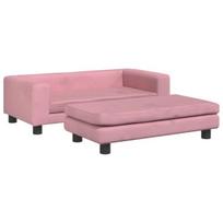 Vaikiška sofa vidaXL, rožinė