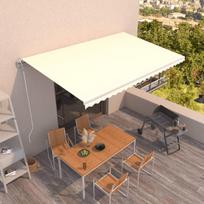 Automatinė ištraukiama markizė kreminės spalvos 500x300cm