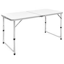 Sulankstomas stovyklavimo stalas 120x60cm aliuminis