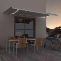 Automatinė markizė su LED/vėjo jutikliu kreminė 500x350cm