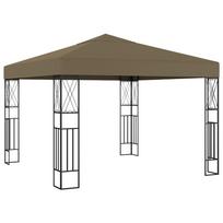 Pavėsinė taupe spalvos 3x3m audinys