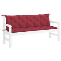 Sodo suoliuko pagalvėlė vyno raudona 180x(50+50)x7cm audinys