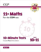 11+ CEM 10-Minute Tests: Maths - Ages 10-11 Book 2 (with Online Edition)