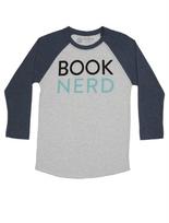 Book Nerd Unisex 3/4 Sleeve Raglan Xxx-large