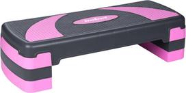 Rebel ACTIVE Step for aerobics and fitness exercises, 3 levels, gray-purple
