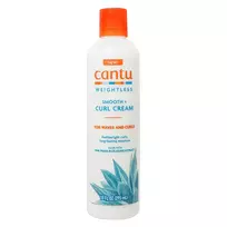 Cantu, Weightless Smooth + Curl, Hair Leave-In Cream Treatment, Curl Defining, 295 ml