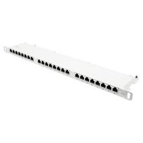 Patchpanel 48,30cm (19) Cat. 6, 24-Port, 0,5 HE, STP geschirmt, werkzeugloses Öffnen, Reinweiß (RAL9010), Goo (GC-N0137)
