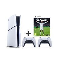 SONY PLAYSTATION 5 SLIM DISC SU DVIEM PULTELIAIS + FC 25