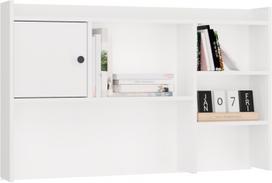 Korbi Nadstawka do Biurka 120 cm White 1 Drzwi Regał Na Książki Dokumenty | M-MP-R-NDST-120-BIA | 5900354144212